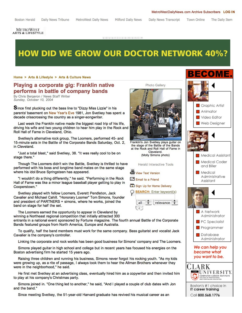 Metrowest News  October 2004